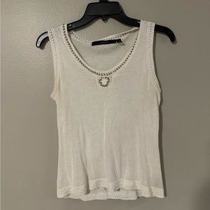 Fever White Beaded Cami